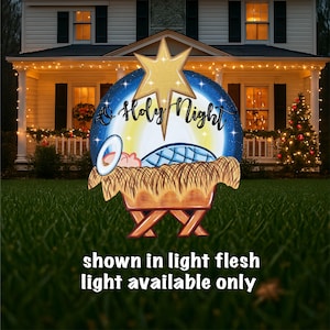 O Holy night Outdoor Decoration Sign | Christmas Yard Art | Christmas Lawn Decor Christmas Yard Art