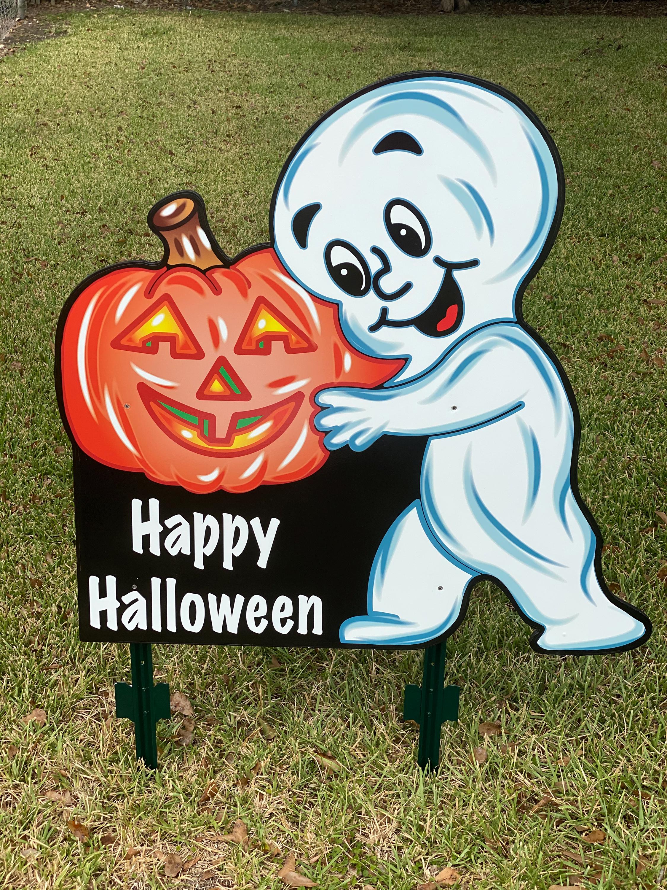 Casper Yard Decoration, Friendly Ghost Yard Decor Unique Halloween