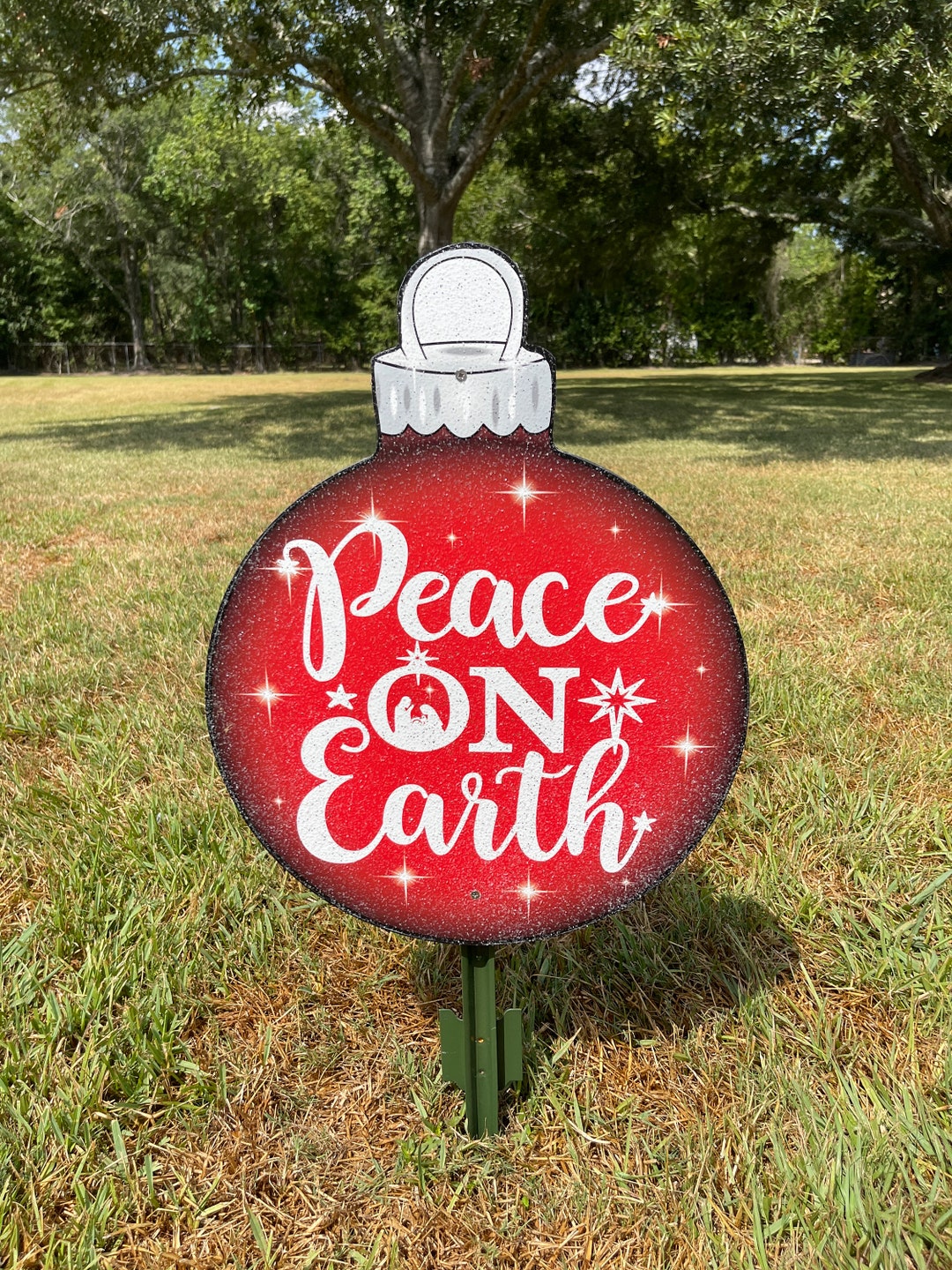 Peace On Earth Outdoor Christmas Decoration 