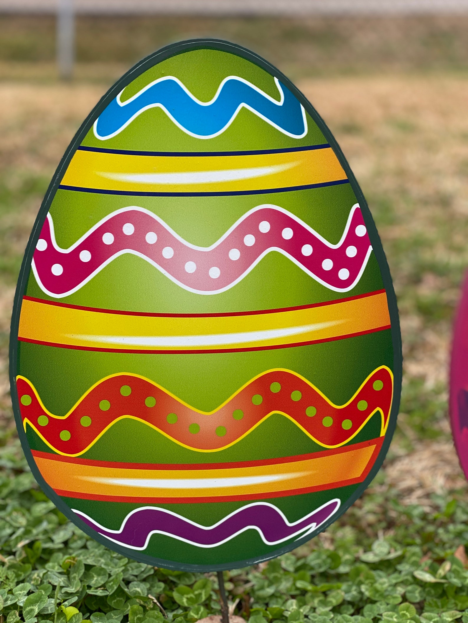 Easter Yard Decor see Video 6 Piece Wooden Easter Eggs Etsy