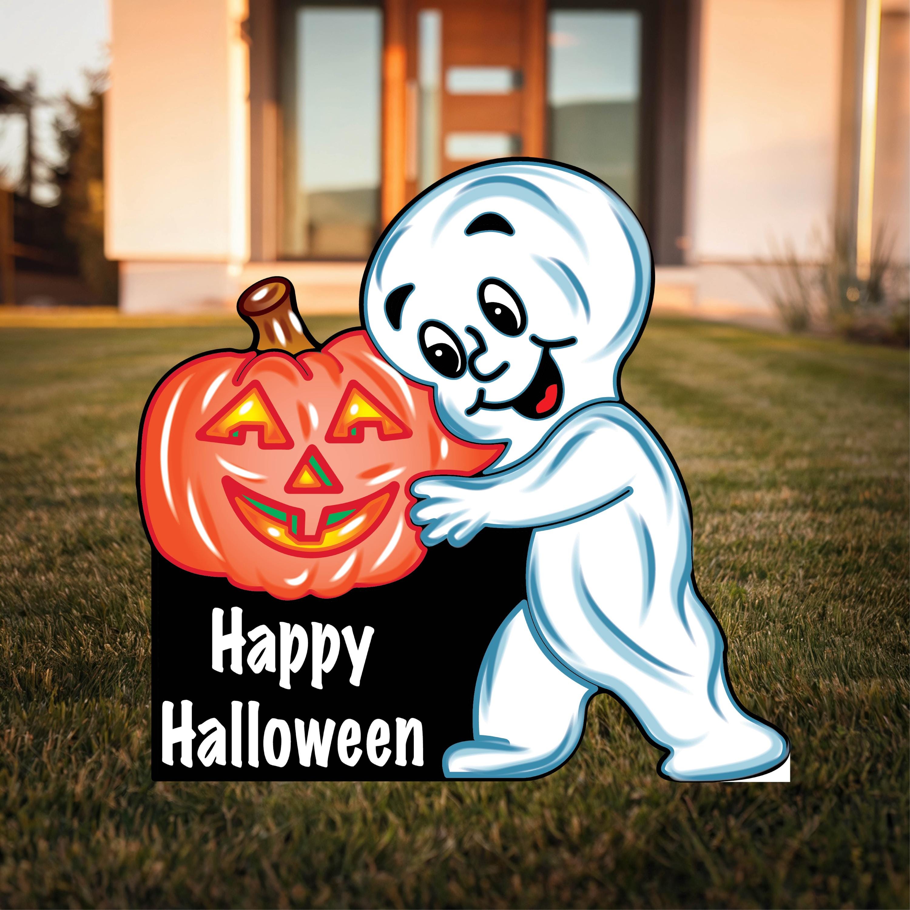 年末セール！CASPER キャスパー ガーランドライト Casper Yard Decoration, Friendly Ghost Yard Decor Unique Halloween