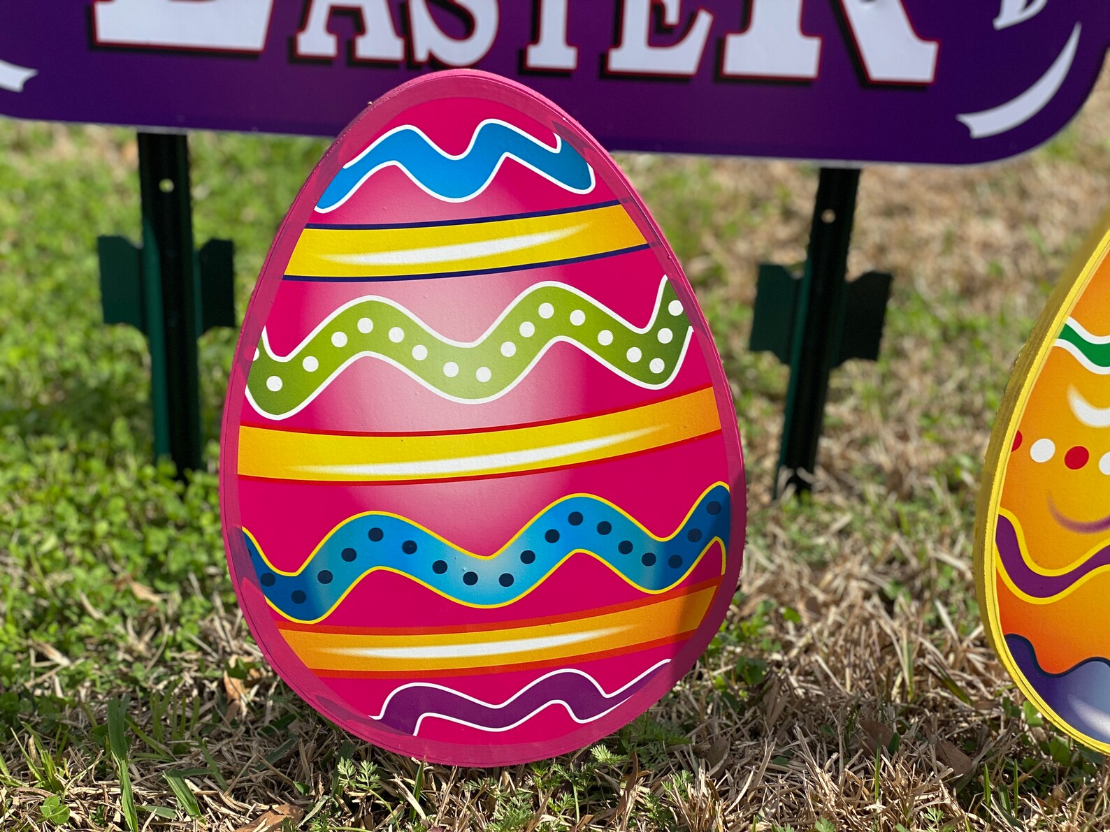 Easter Yard Decor see Video 6 Piece Wooden Easter Eggs Etsy