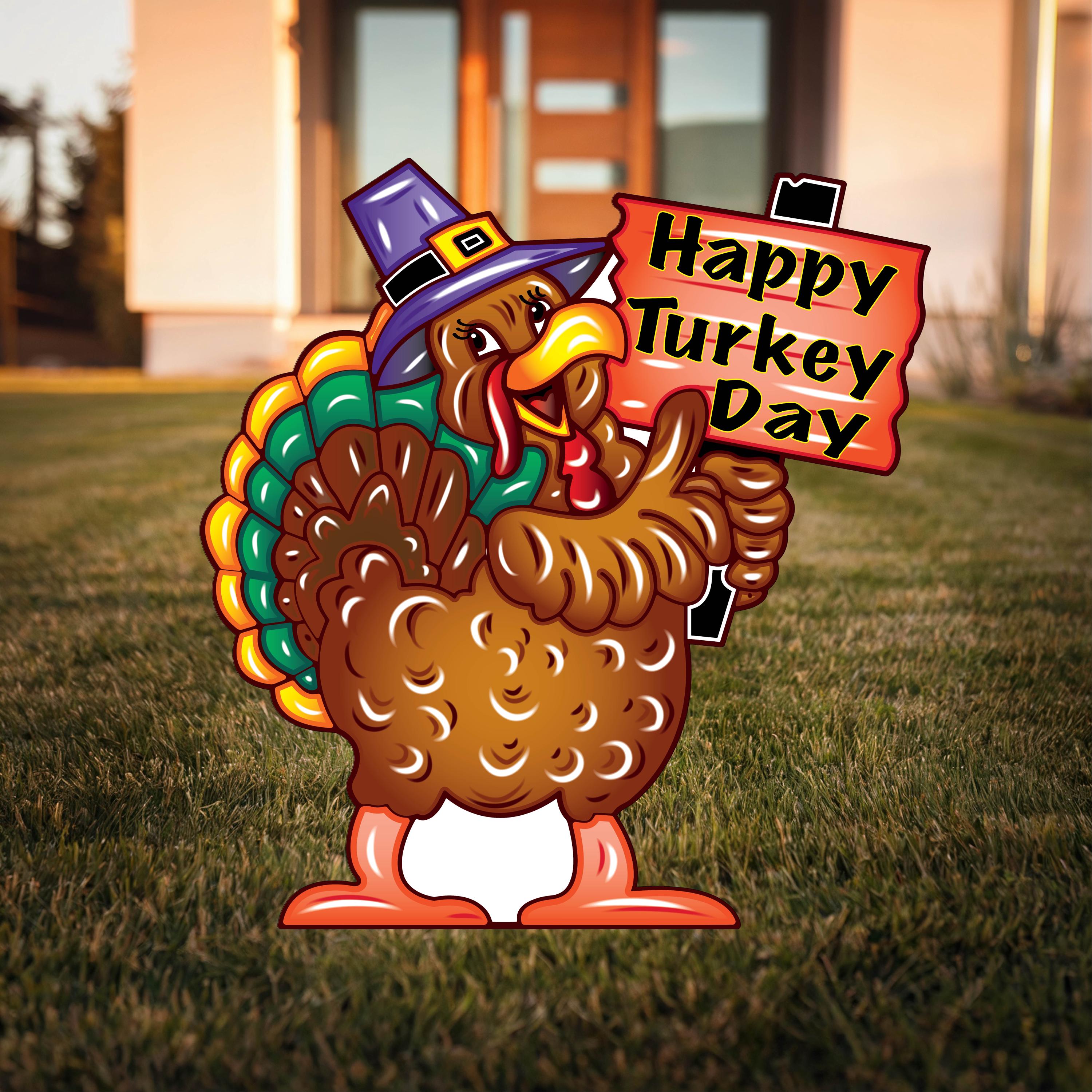Happy Thanksgiving Turkey And Fall Stickers - 9 Piece Decorative Sticker Set For Crafts & Cards - View #5