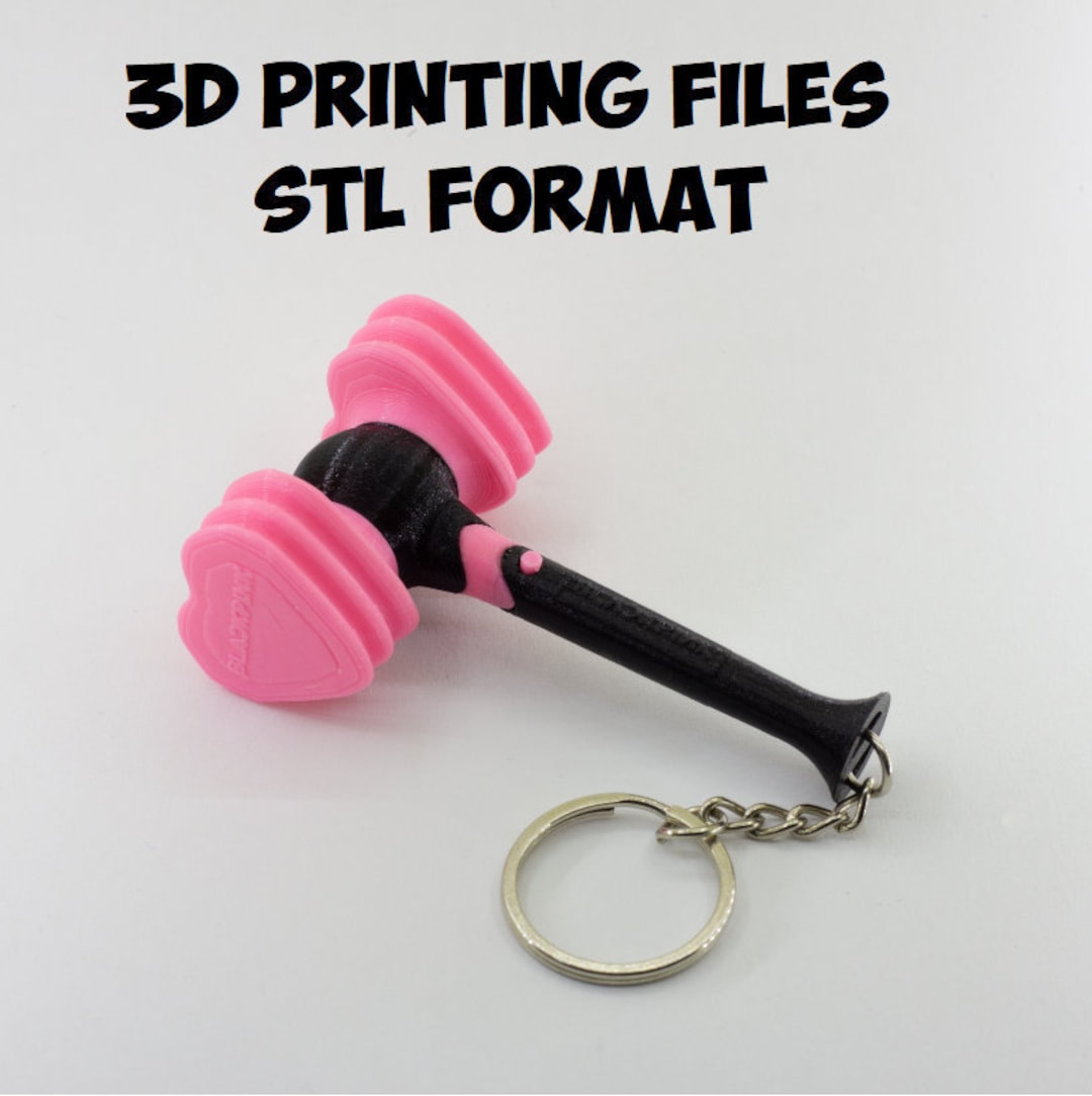 Blackpink Hammer Mini Keychain STL File for 3D Printing 