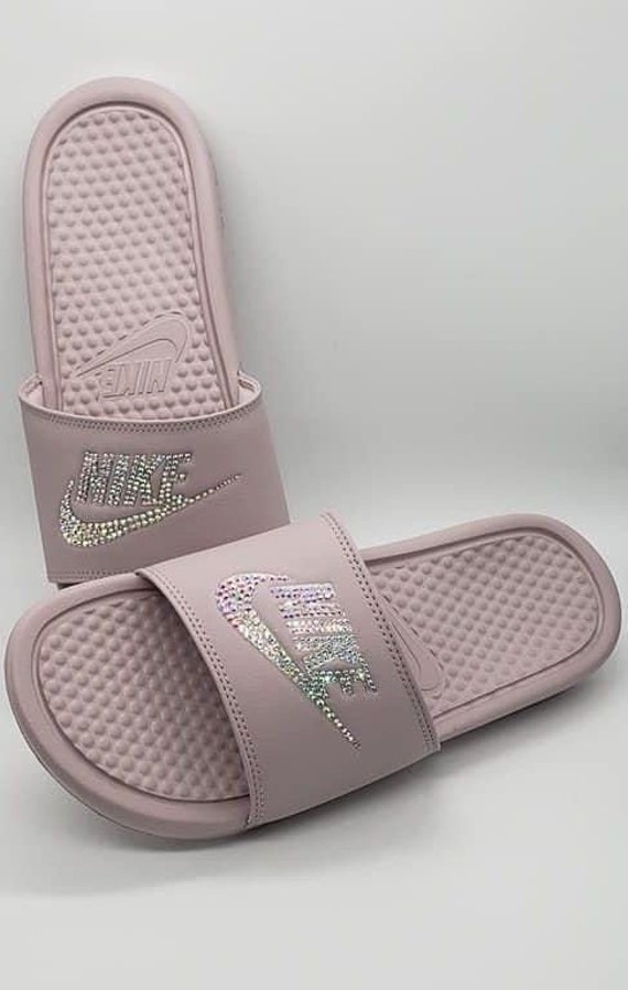 nike slides swarovski crystals