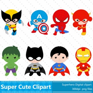 Superheld Clipart, Superheld Clip Art, Superheld Party, Familie Clipart, digitale Clipart, Geburtstag Clipart