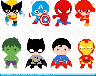 superhero cartoon clipart