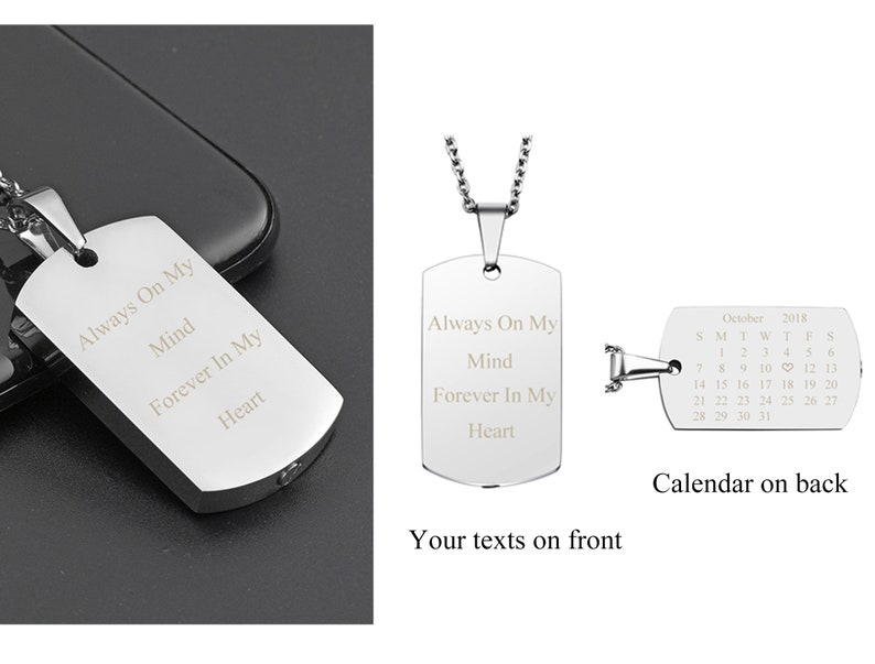 Personalized Dog Tag Cremation Jewelry Cremation Necklace Etsy