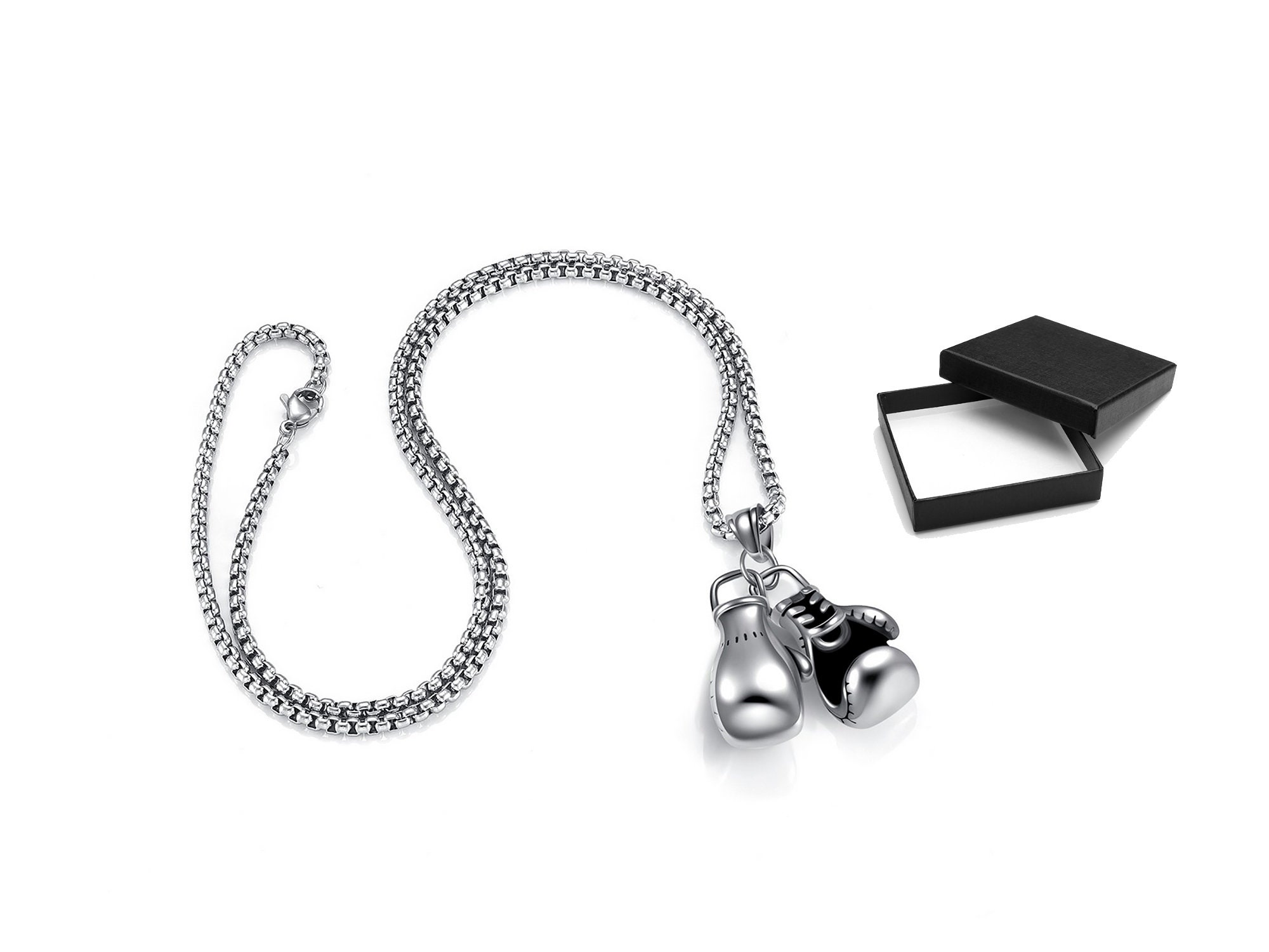 Boxing Glove Necklace Personalized Men Necklace Best Friend Etsy