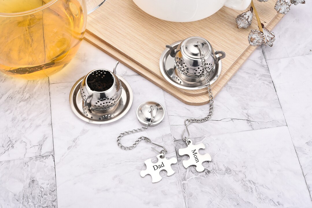 Personalized Tea Infusers Set of 2/ Loose Leaf Tea Steeper Cute Tea