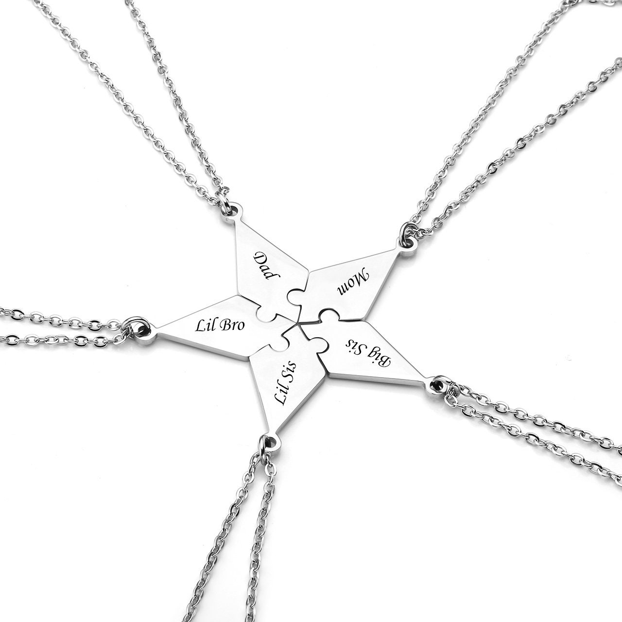 5-piece Best Friend Stitching Necklace Male And Female Students Bff  Friendship Pendant Star Metal Chain Choker Jewelry Gift | Fruugo CZ