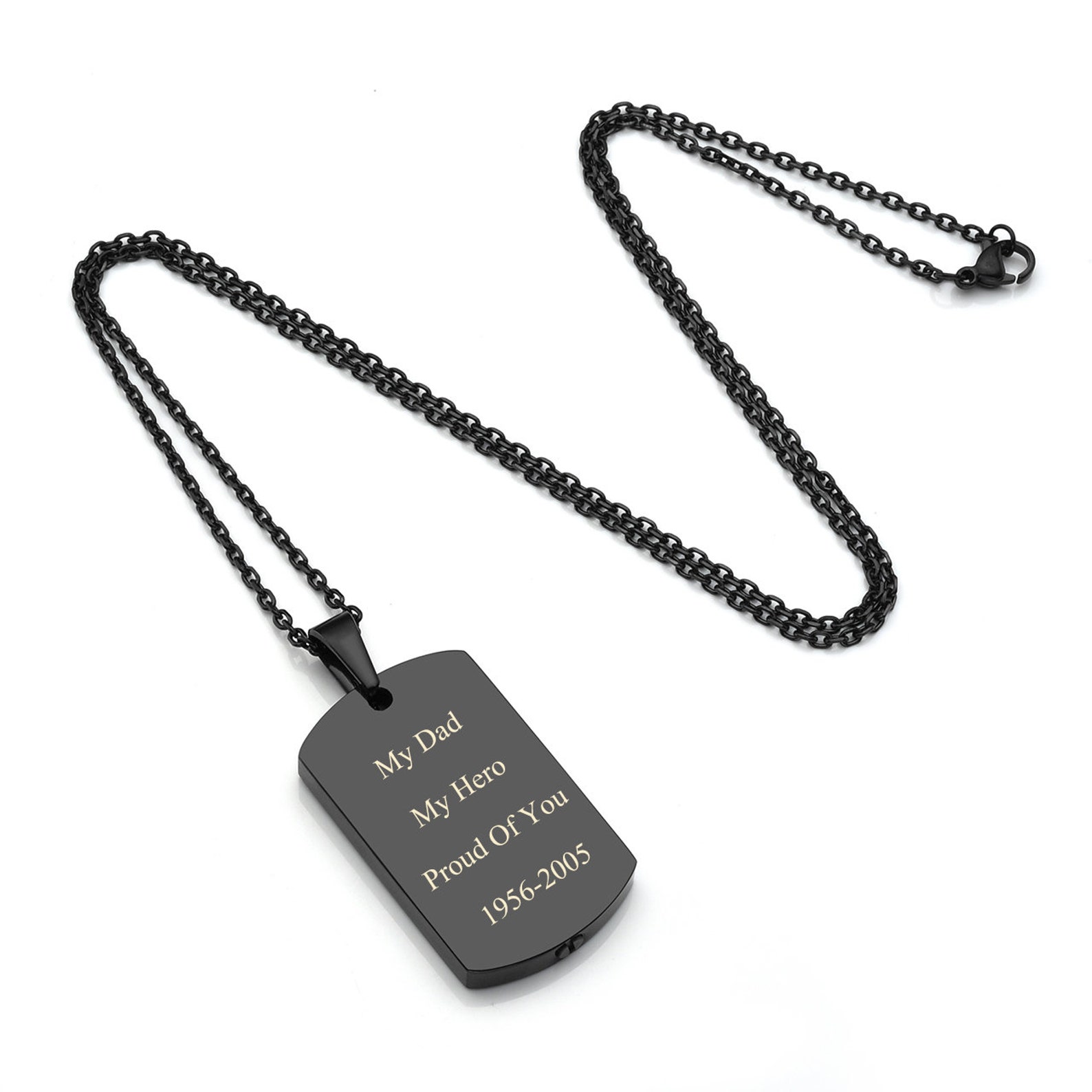 Personalized Dog Tag Cremation Jewelry Cremation Necklace Etsy