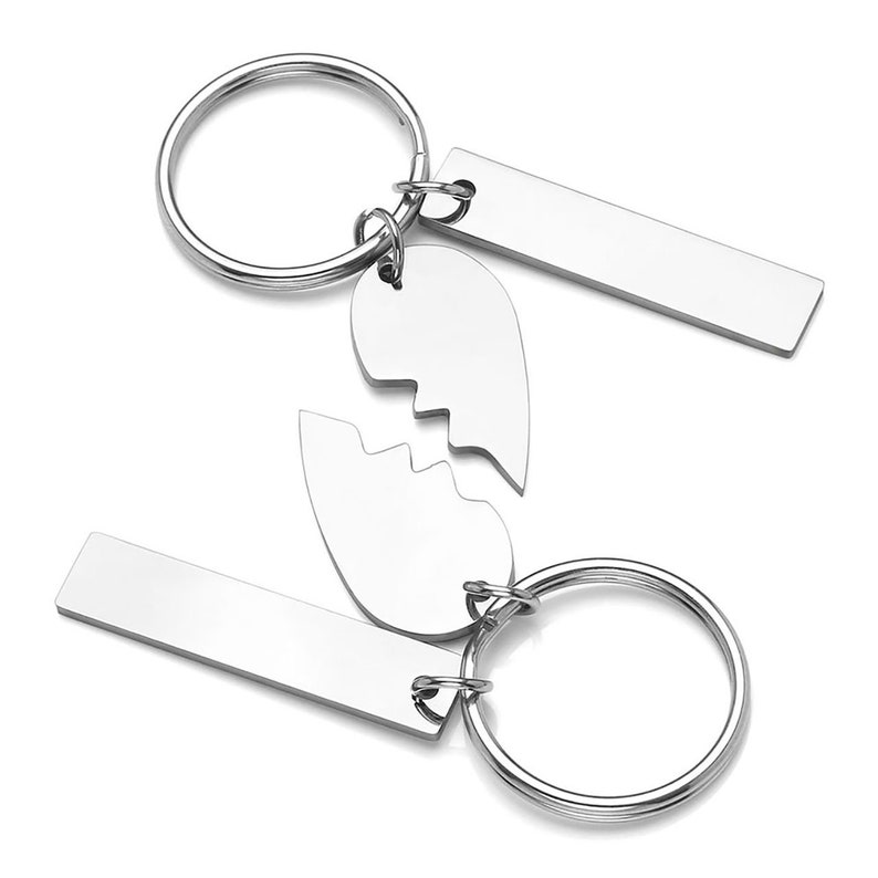 Personalized Keychains 2x Couples Keychains Anniversary Key Etsy