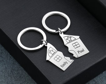 Portachiavi Originale Casa E Dove Si Trova Il Cuore Casa E Etsy