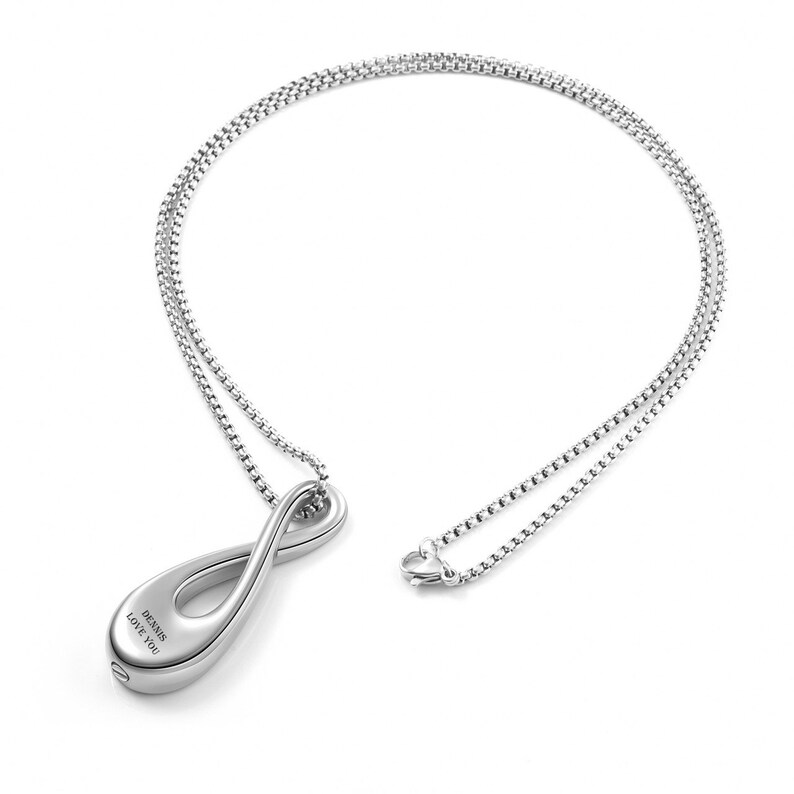 Infinity Urn Necklace Engraved Necklace Memory Locket with Etsy
