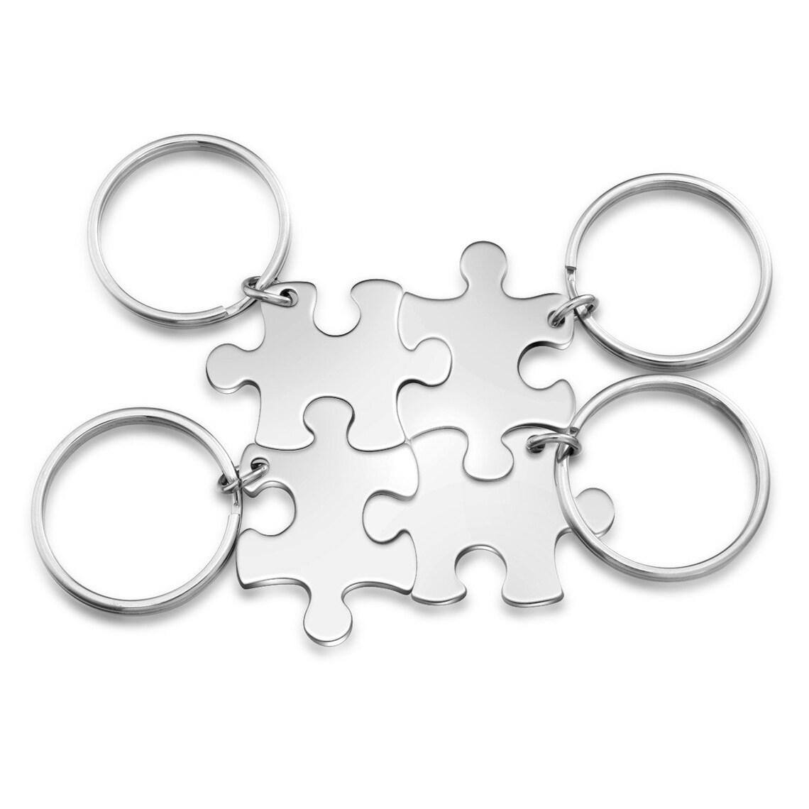 Jigsaw Puzzle Piece Key Chains Set of 4 Graduate 2021 Family Etsy