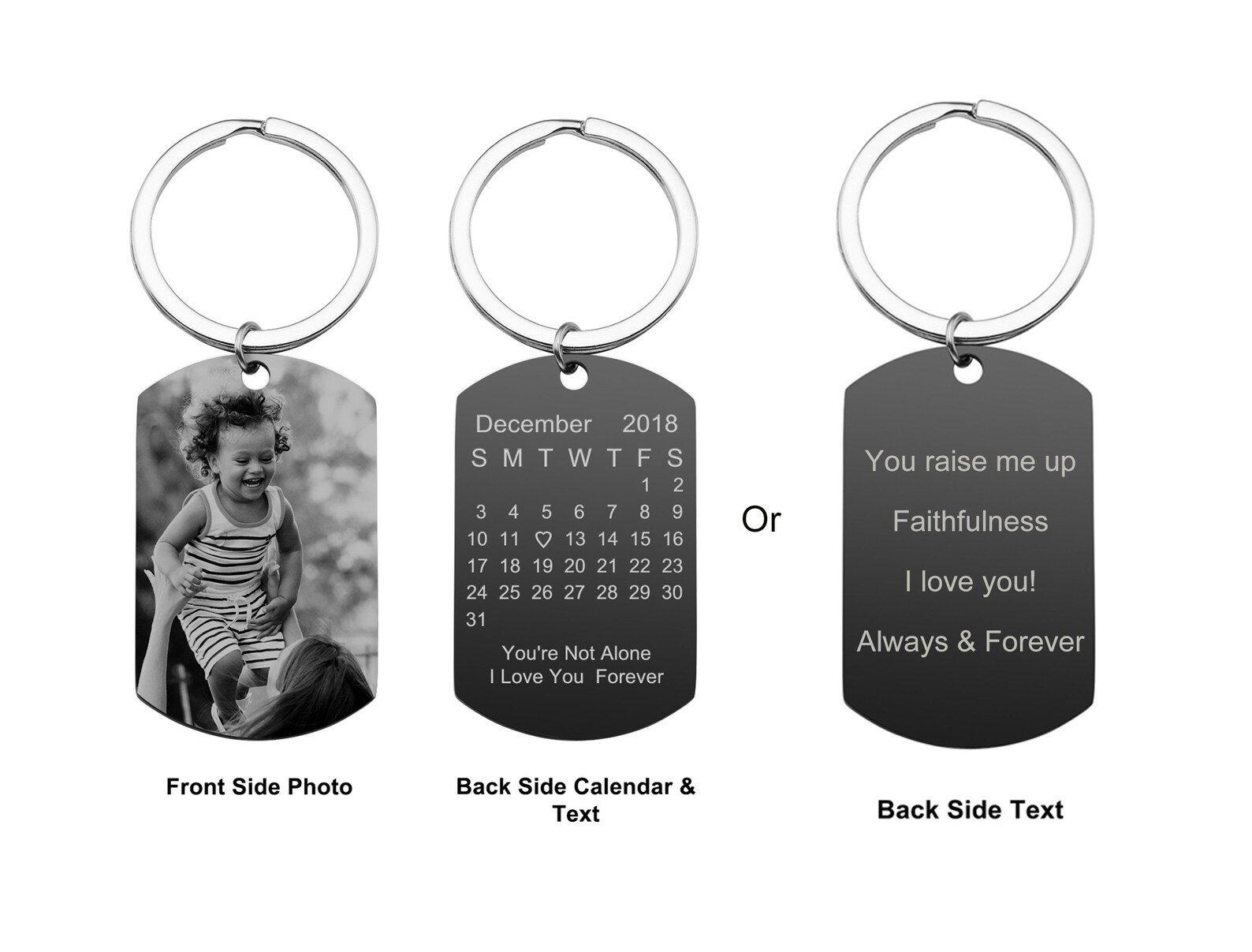 Memorial Keychain Photo Memorial Remembrance Gift Custom Etsy