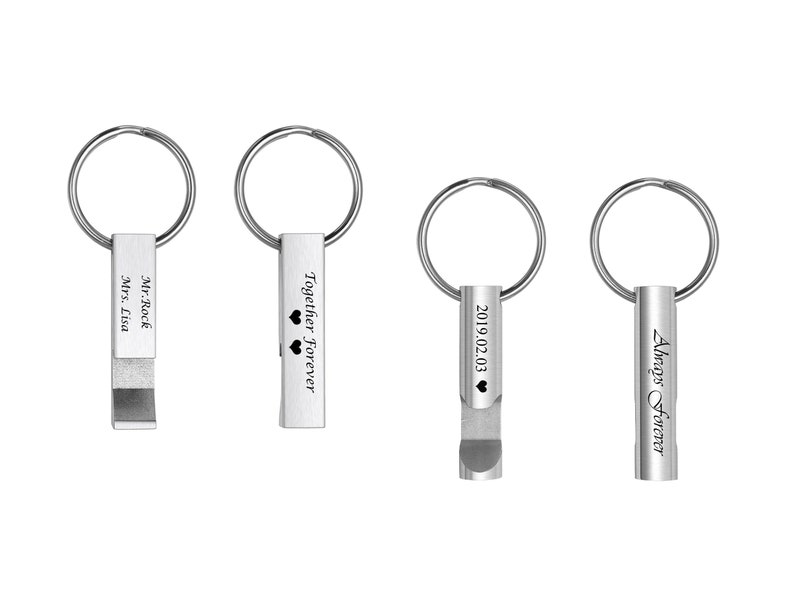 Personalized Bottle Opener Custom Keychain Keychain Bottle Etsy