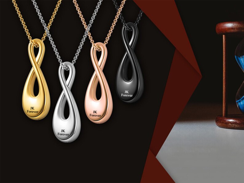 Infinity Urn Necklace Engraved Necklace Memory Locket with Etsy