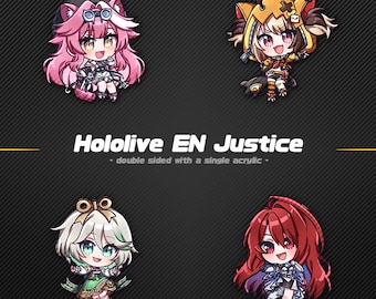 Hololive NL Justice-sleutelhanger