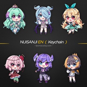 Nijisanji EN Lazulight & Obsydia Keychain