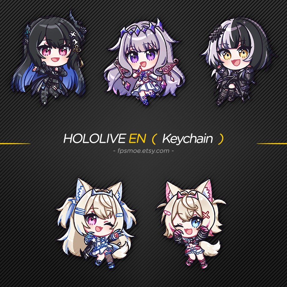 Hololive EN Advent Keychain - Etsy
