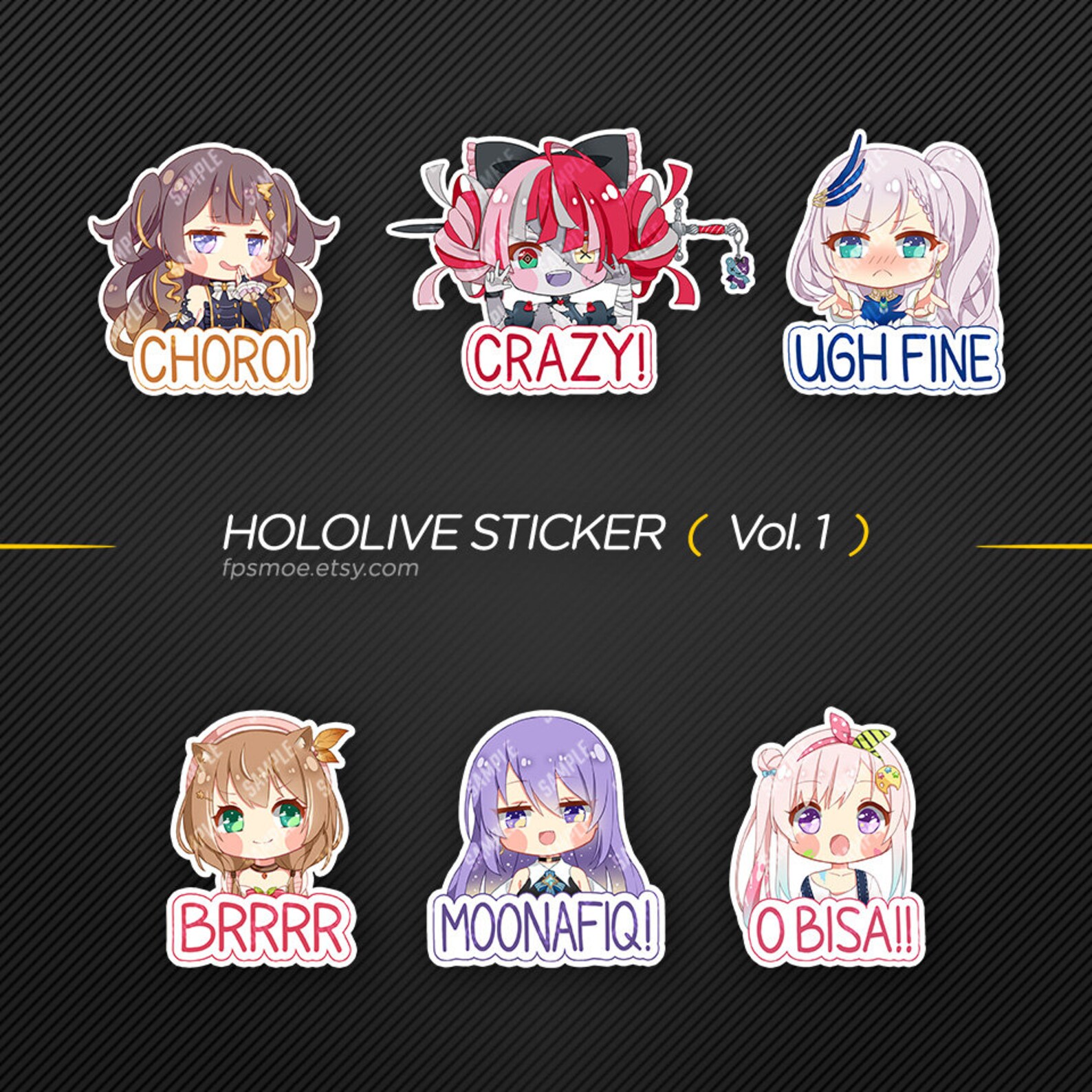 Hololive Sticker vol. 1 Etsy