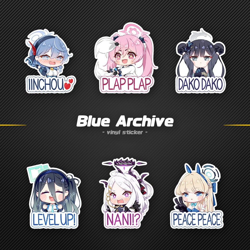 Koleksi stiker Blue Archive swimsuit dari Itajaga - berbagai karakter