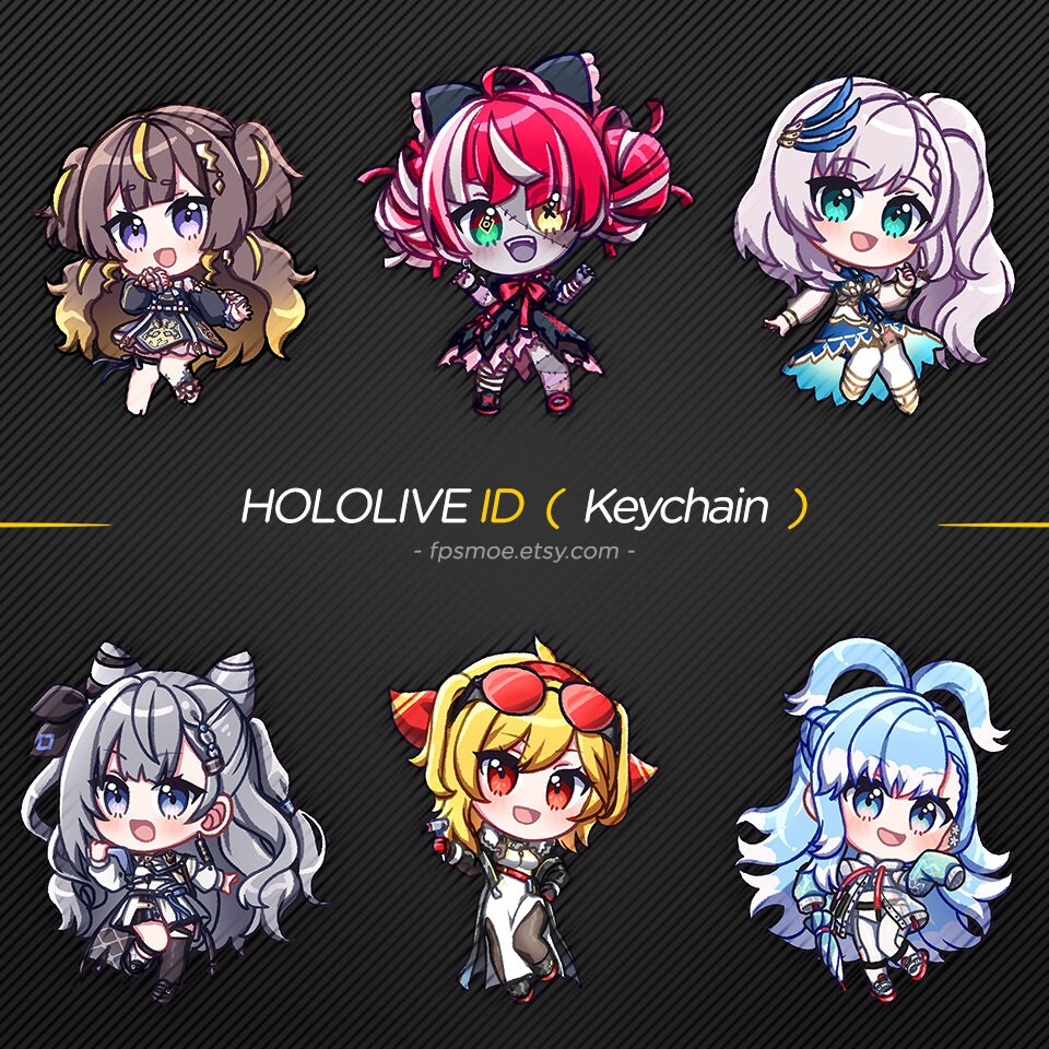 チョンロ　ホログラム PIXEL holoAdvent Acrylic Keychain – OMOCAT