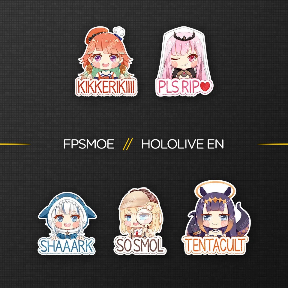Hololive EN Sticker Etsy