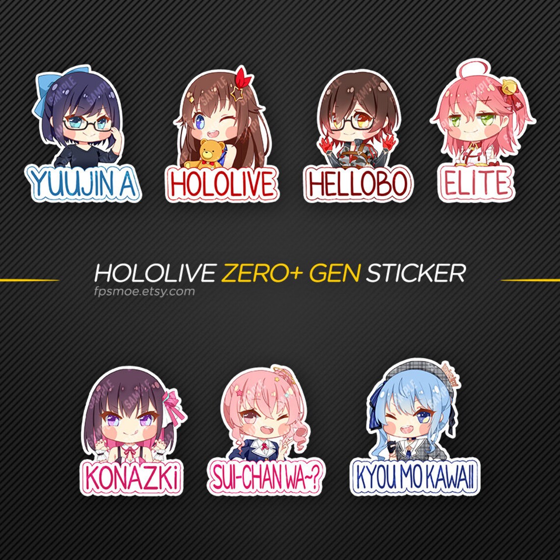 Hololive Zero Generation Sticker | Etsy