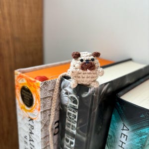 Crochet Bookmark Dog book lovers READY TO SHIP