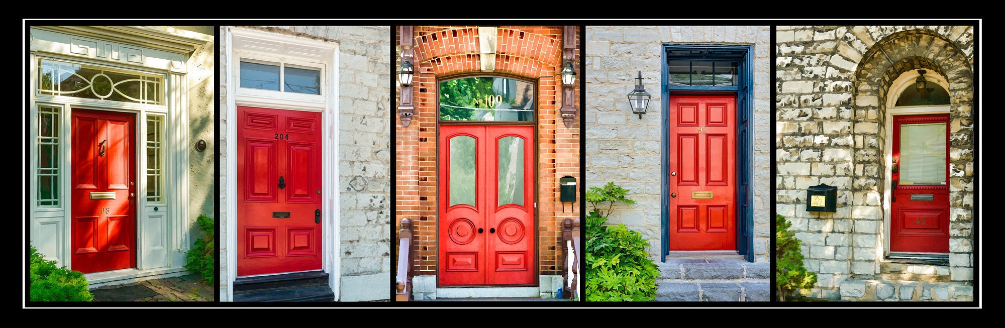 Kingston Doors Doors of Old Kingston Poster of Red Doors Etsy