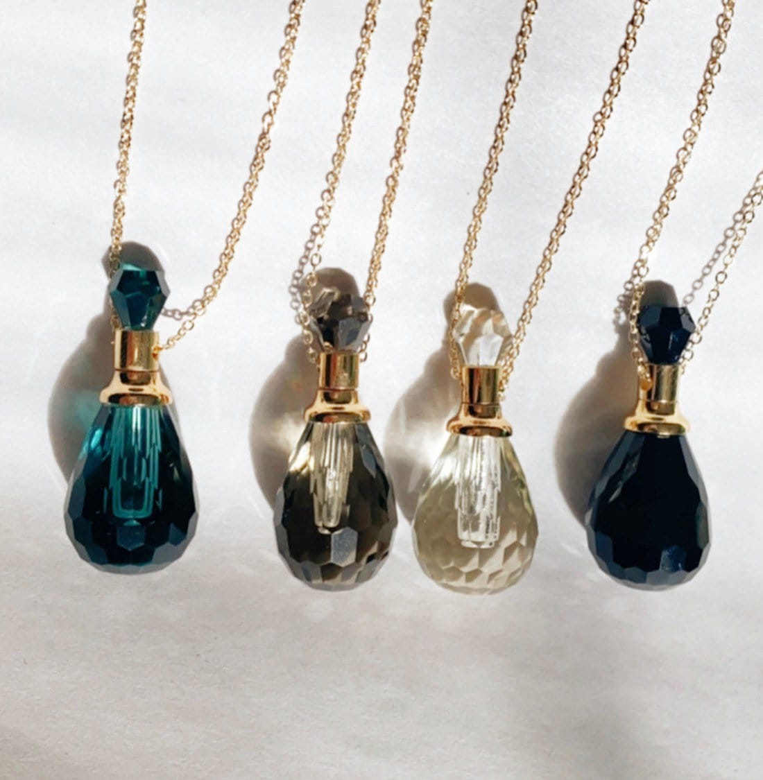 Crystal Vial Essential Oil Necklace Essential Oils Etsy Canada