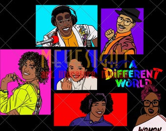 Digital Download - A Different World | JPG PNG Printable | Art | Poster | 90s Sitcom | Tv Sitcom