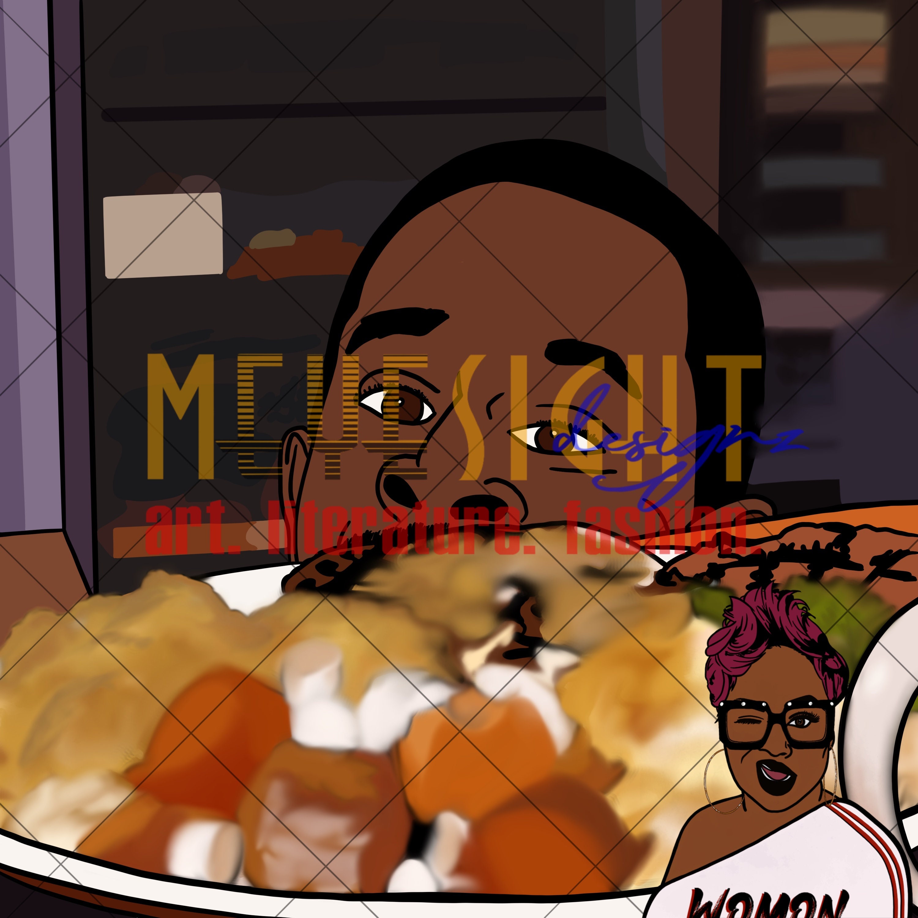 Digital Download - Martin (Thanksgiving) | JPG PNG Printable | Art