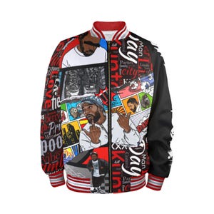 Streetwear urbain, hip hop, rap, blouson aviateur pas comme nous Kendrick Lamar pour homme