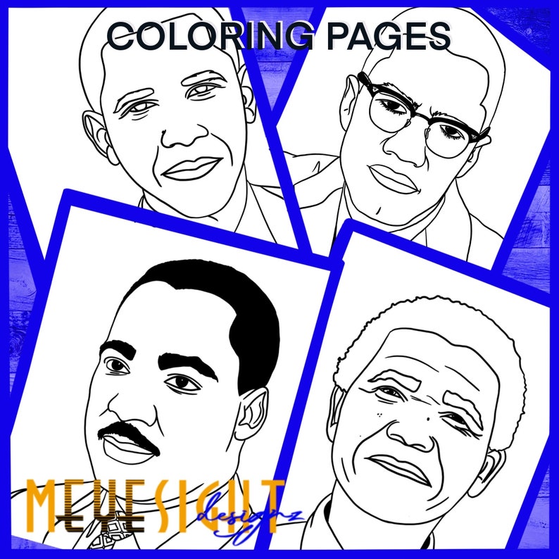 Digital Download - Black History Coloring Pages | JPG Printable | Art ...