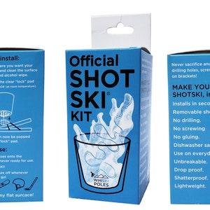 Original SHOTSKI® Kit - turn anything into a Shot Ski -  Best gift for skiers!