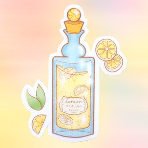 Lemonade Healing Potion // Adesivo lucido