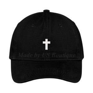 Cross Hat Jesus Christian God Embroidered Baseball Dad Cap God is Greater Than The Highs and Lows