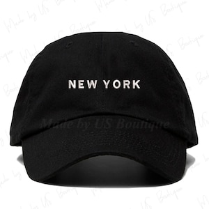 New York Embroidered Baseball Dad Hat Minimalist Gender Neutral