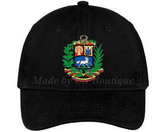 Venezuela Escudo Hat Embroidered Baseball Dad Cap Gorra Republica de Venezuela Escudo Resistencia Vinotinto Libertad