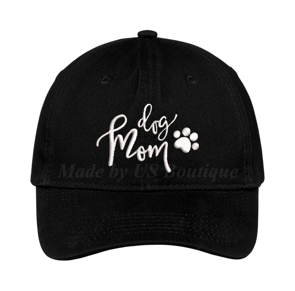 Discover Dog Mom Hat Puppy Doggie Pet Lover Gift Customizable Hat Embroidered Baseball Dad Cap