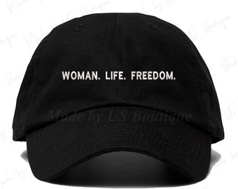 Woman Life Freedom, Free Iran, Womens Rights, Mahsa Amini, Feminist, Girl Power Embroidered Cap
