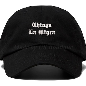 Chinga La Migra Hat – Chinga La Migra Cap, DACA Hat, Abolish ICE Hat, Immigrant Rights Hat, Social Justice Hat, Liberal Dad Cap