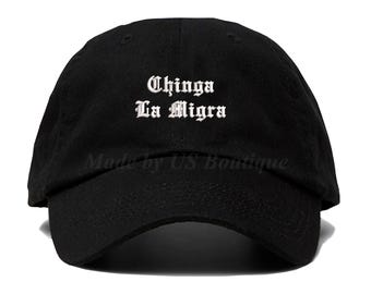 Sombrero Chinga La Migra – Gorra Chinga La Migra, Sombrero DACA, Sombrero Abolir ICE, Sombrero de Derechos de los Inmigrantes, Sombrero de Justicia Social, Gorra de Papá Liberal