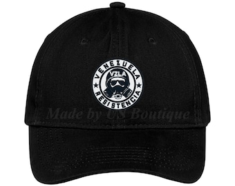 Venezuela Resistencia Hat Embroidered Baseball Dad Cap Gorra Republica de Venezuela Escudo Resistencia Vinotinto Libertad