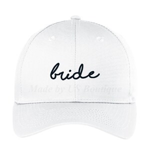 Bride Hat Bachelorette Bridesmaid Gift Customizable Hat Embroidered Baseball Dad Cap