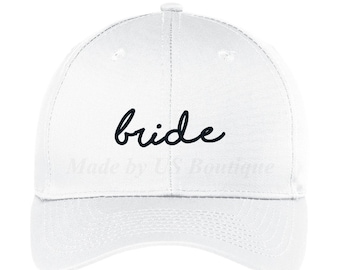 Bride Hat Bachelorette Bridesmaid Gift Customizable Hat Embroidered Baseball Dad Cap